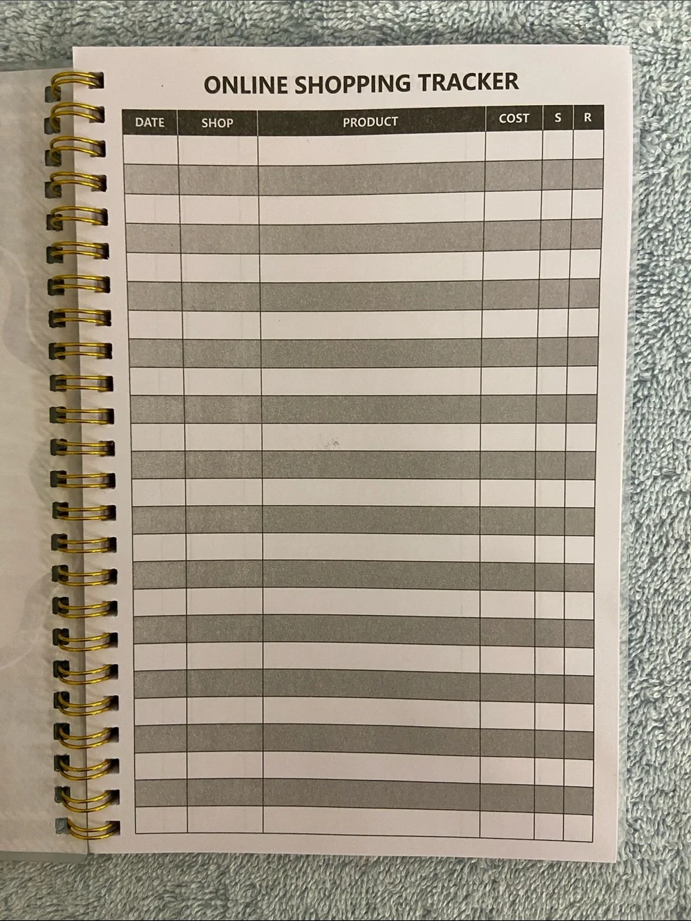 Blue Inventory Log Book & Green Online Shopping Tracker - Undisclosed Brand